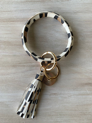 Leopard Bangle Key Ring