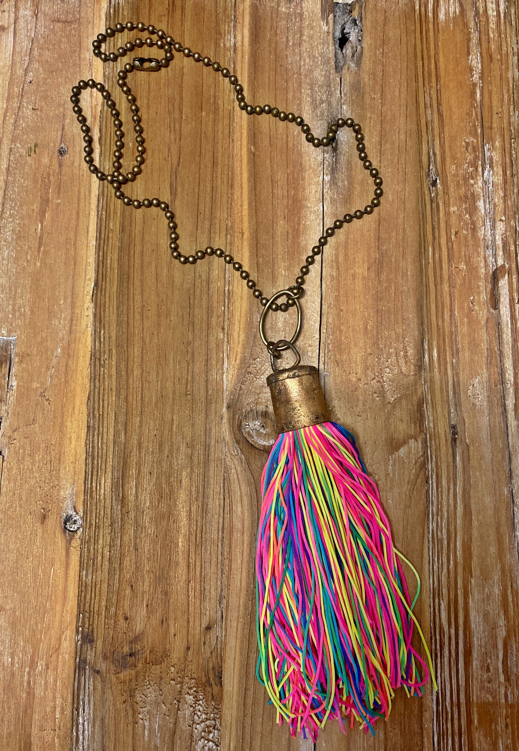 Electric Tassel Necklace